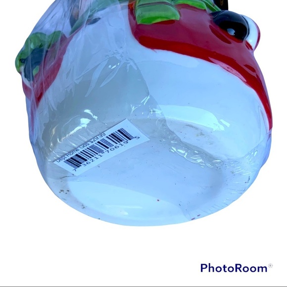 Snowman Jar Canister Ceramic Hand Painted Multipurpose Cookies Christmas Decor - Picture 5 of 16